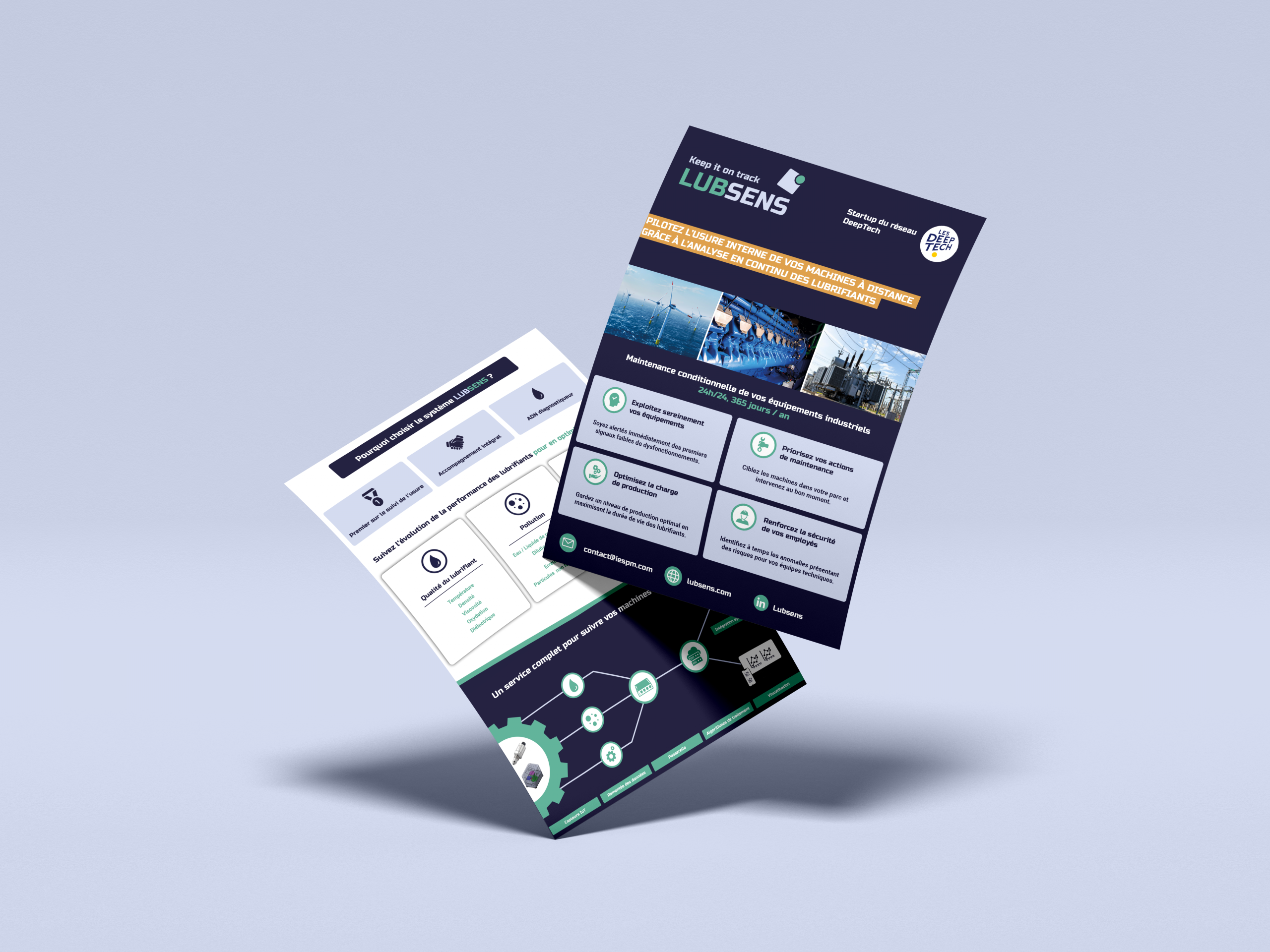 Free Floating Curved A4 Flyer Mockup